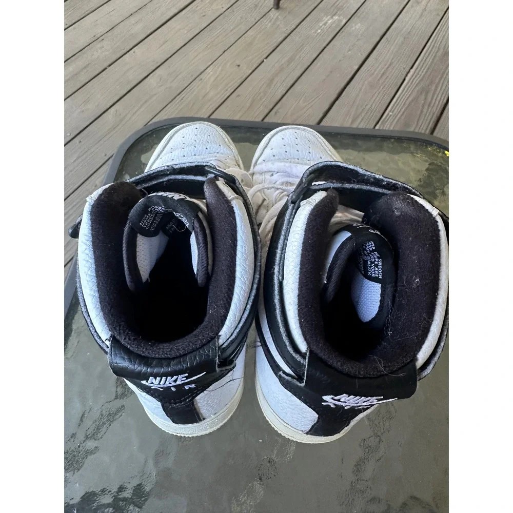 Nike Air Force 1 '07 High Top White‎ Black CT3202-100 Sneakers Mens Size 6.5